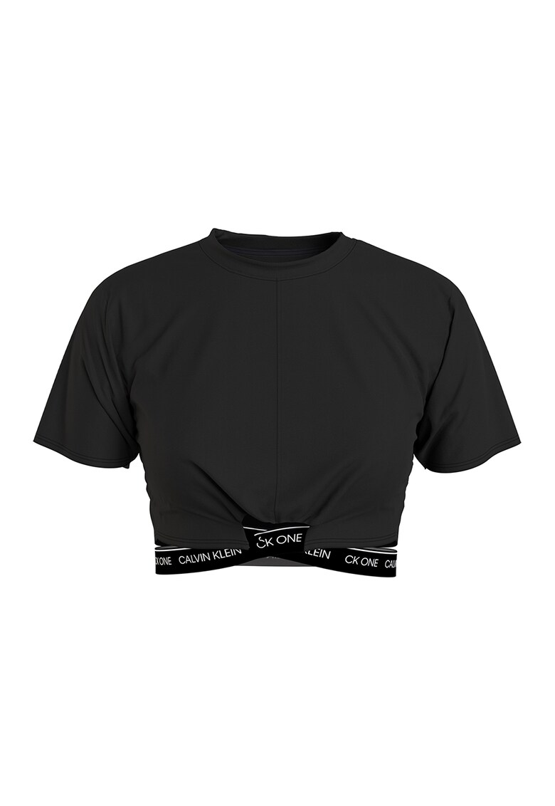Къс домашен топ с модал и лого CALVIN KLEIN