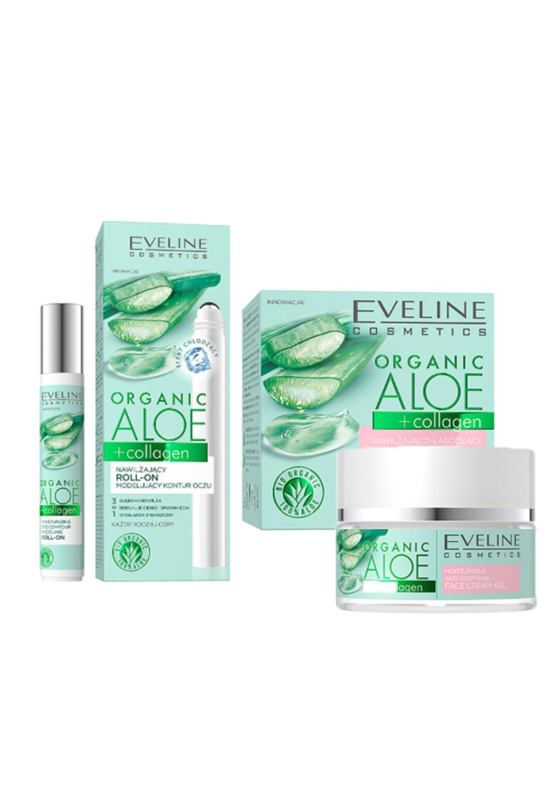 Set Ingrijire Ten Organic Aloe&Collagen - Crema de fata - 50 ml - Crema de ochi - 20 ml