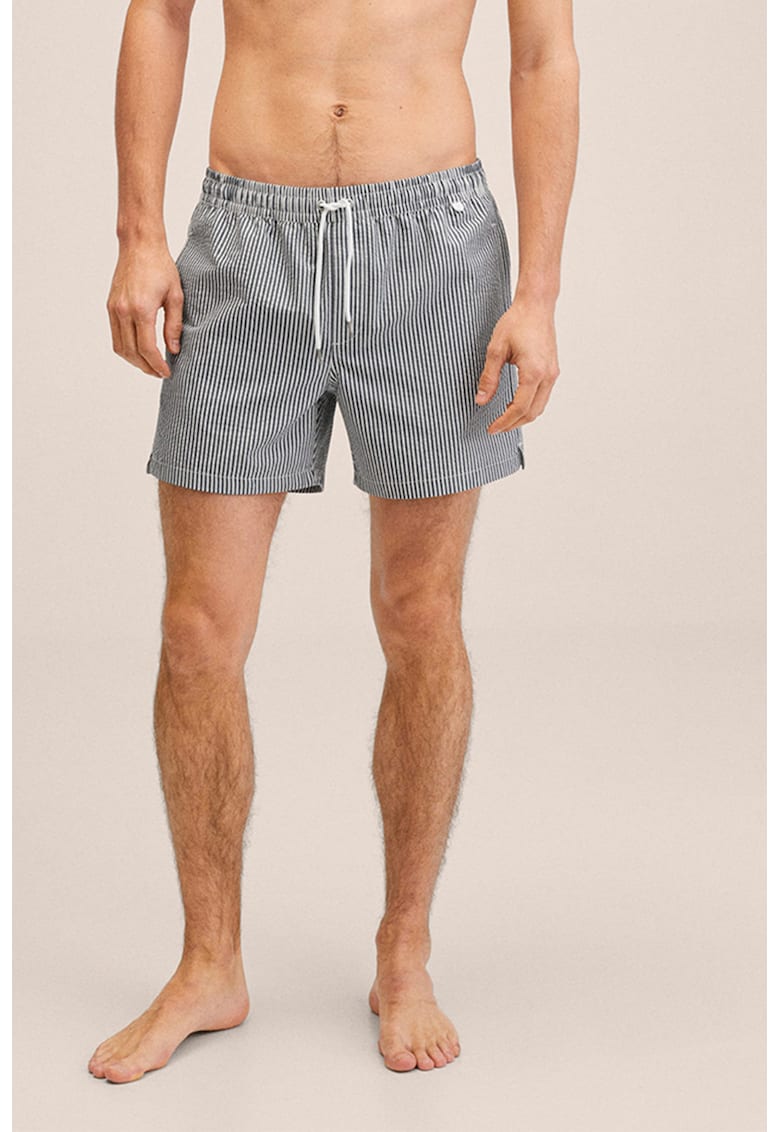 Pantaloni scurti de baie cu model in dungi Seer