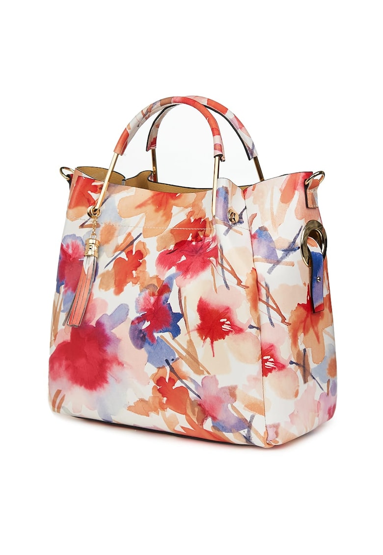 Geanta dama din piele naturala Fabiana cu model