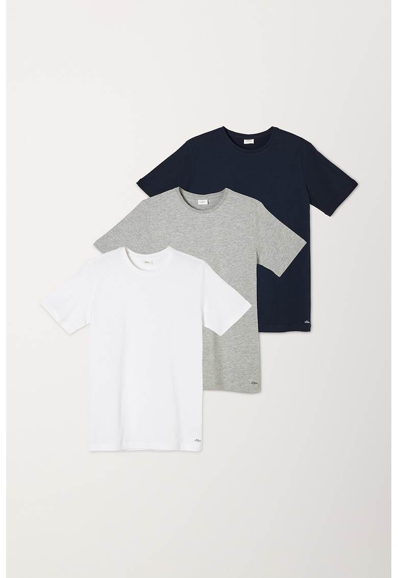 Set de tricouri regular fit din bumbac – 3 piese fashiondays.ro  Imbracaminte