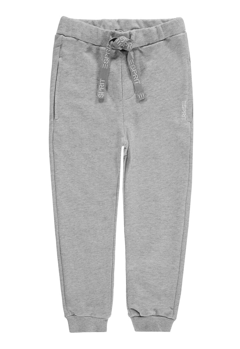 Pantaloni sport cu croiala conica si snur de ajustare