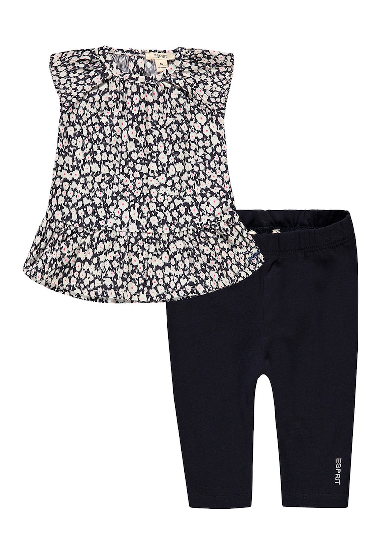 Set de colanti si bluza din amestec de bumbac organic - 2 piese
