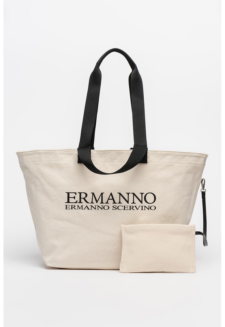 Geanta shopper cu imprimeu logo Mary imagine reduceri black friday 2021 Ermanno Scervino