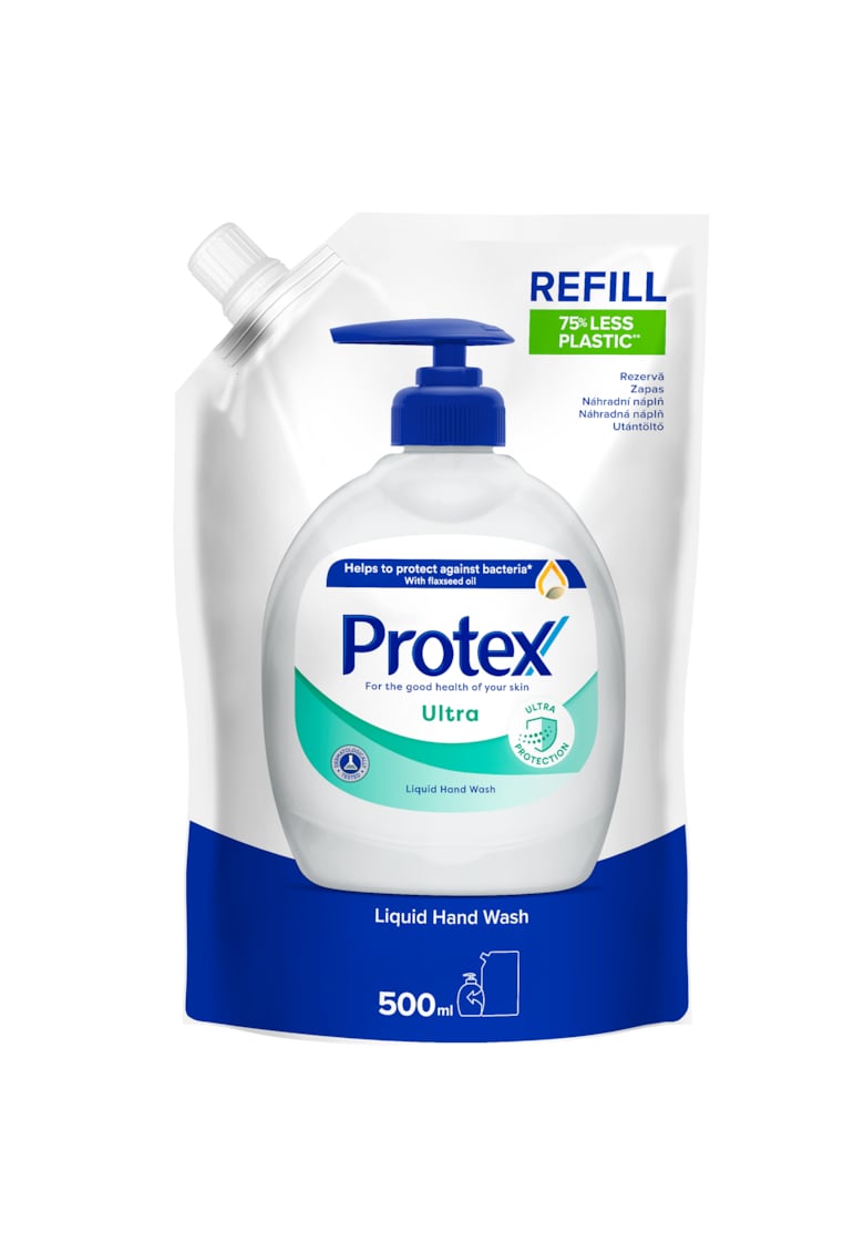 Rezerva sapun lichid Ultra cu ingredient natural antibacterian - 500 ml