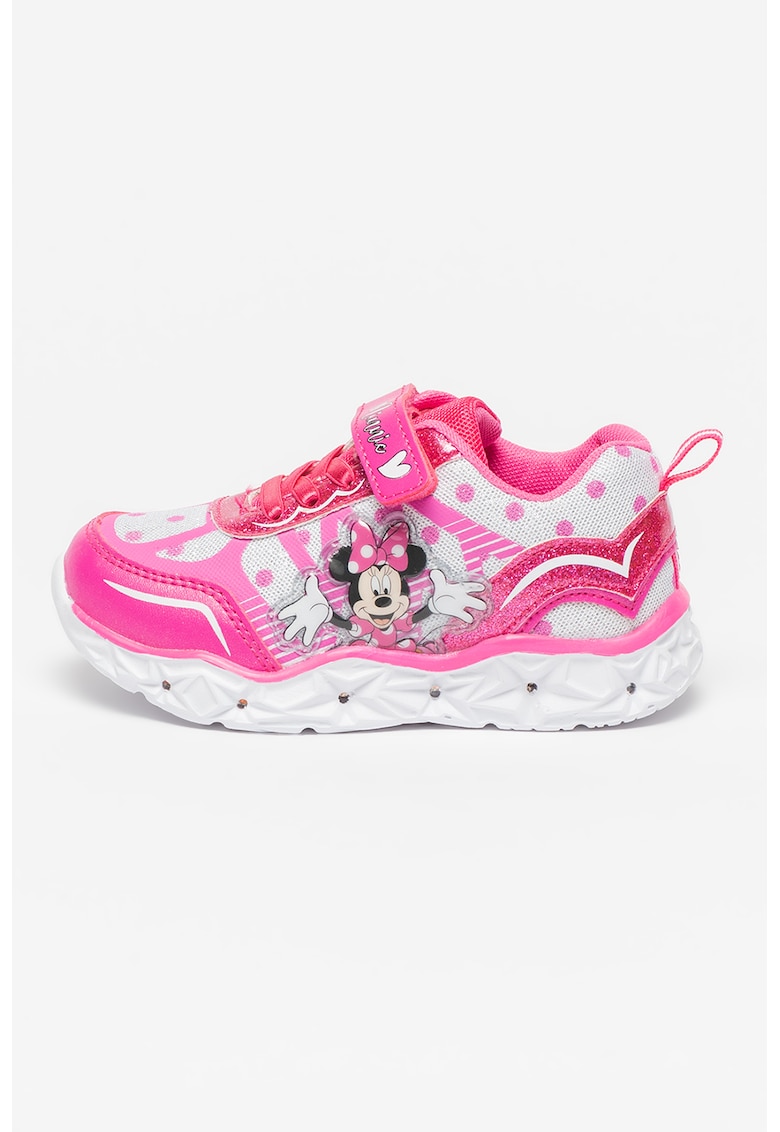 Pantofi sport cu LED-uri si Minnie Mouse