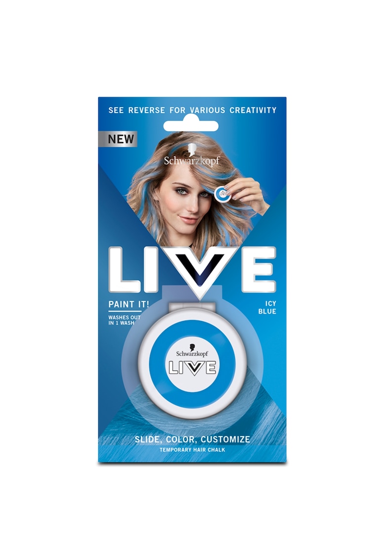 Vopsea de par Live Paint it! Chalk Icy Blue