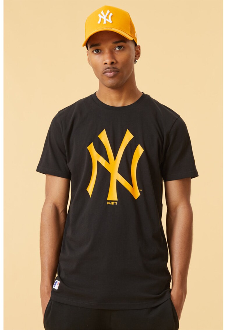 Tricou cu logo si decolteu la baza gatului New York Yankees MLB Seasonal Team ANSWEAR