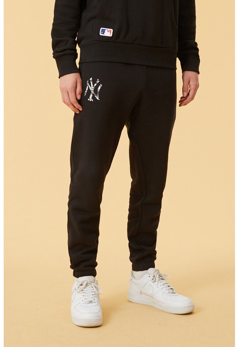 Pantaloni sport cu imprimeu logo New York Yankees ANSWEAR