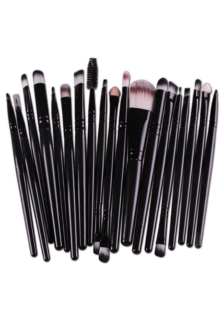 Set pensule machiaj -  20 bucati - Black