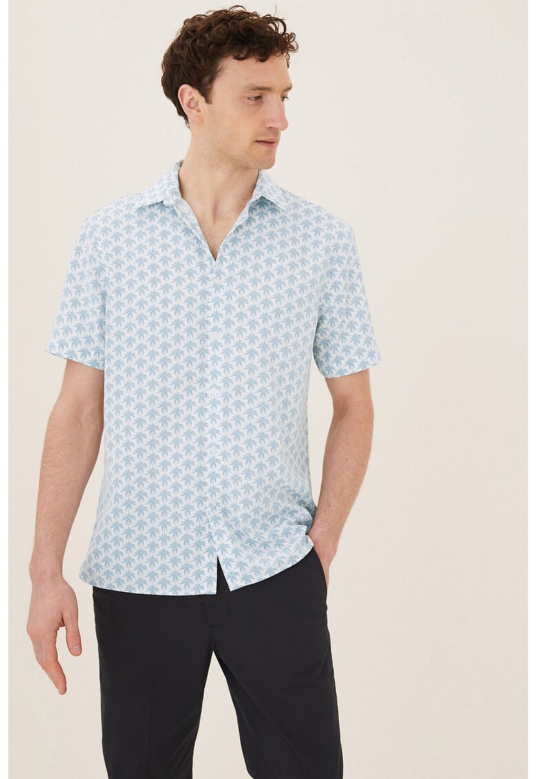Риза с тропическа шарка Marks Spencer