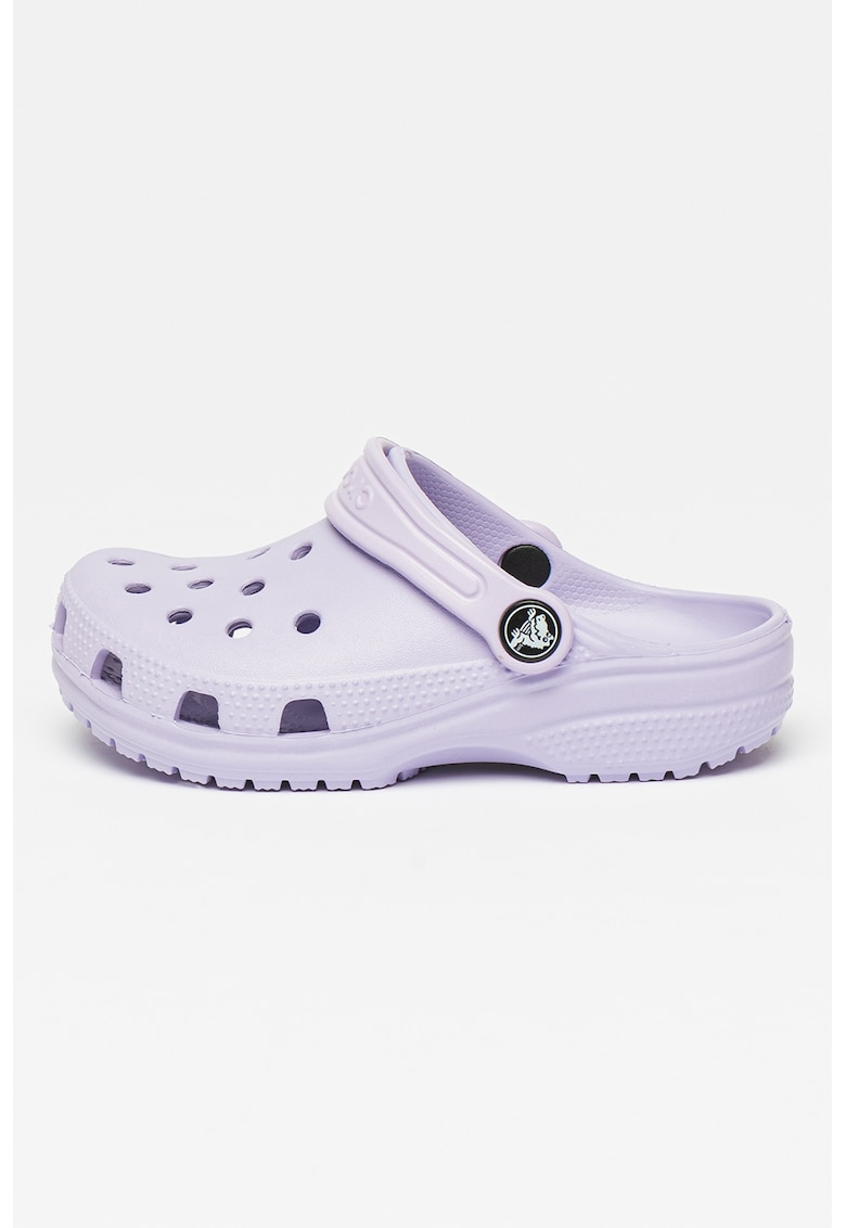 Saboti slingback cu perforatii - Lila