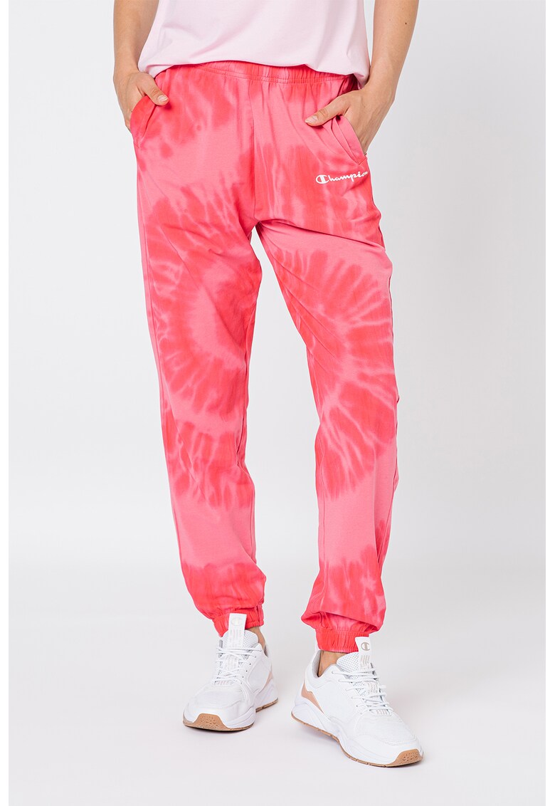 Pantaloni sport cu imprimeu tie-dye