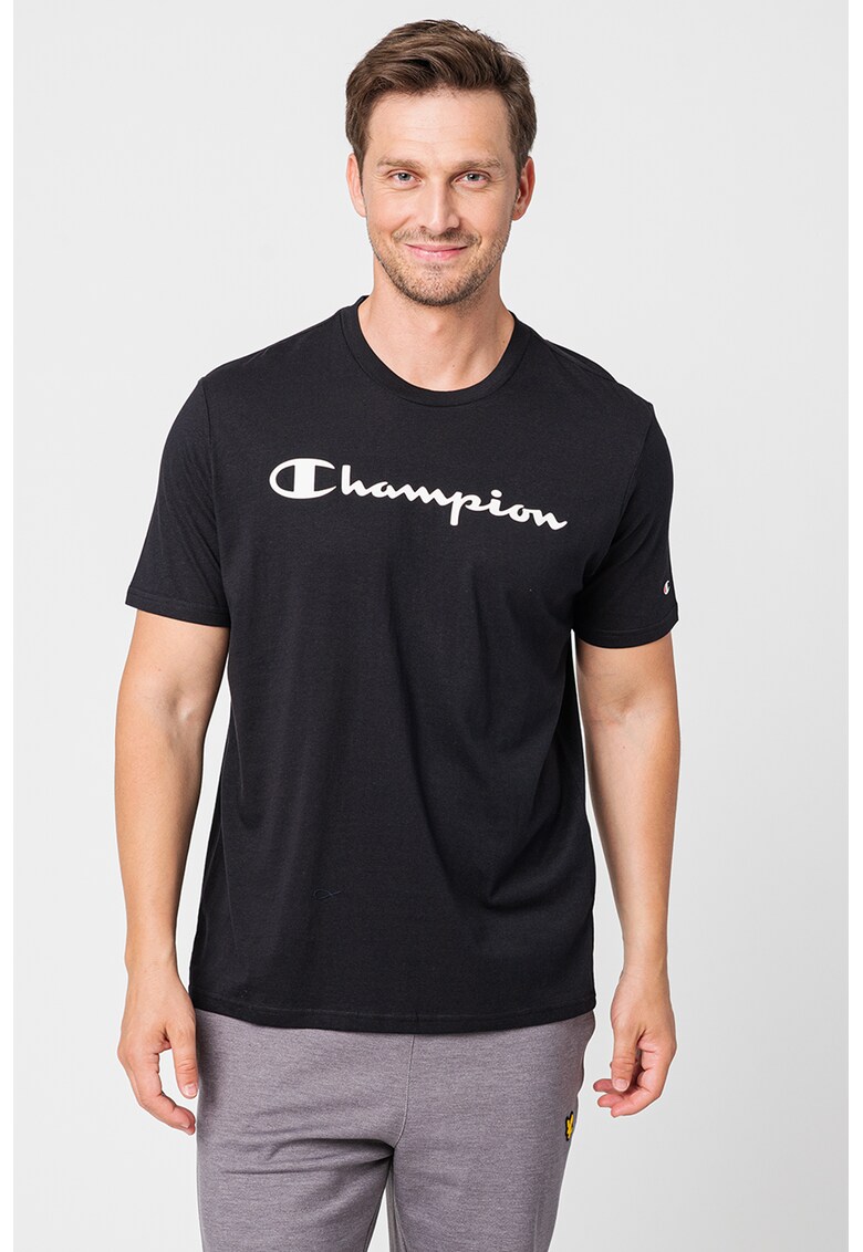 Tricou de bumbac cu imprimeu logo cauciucat Champion  Imbracaminte