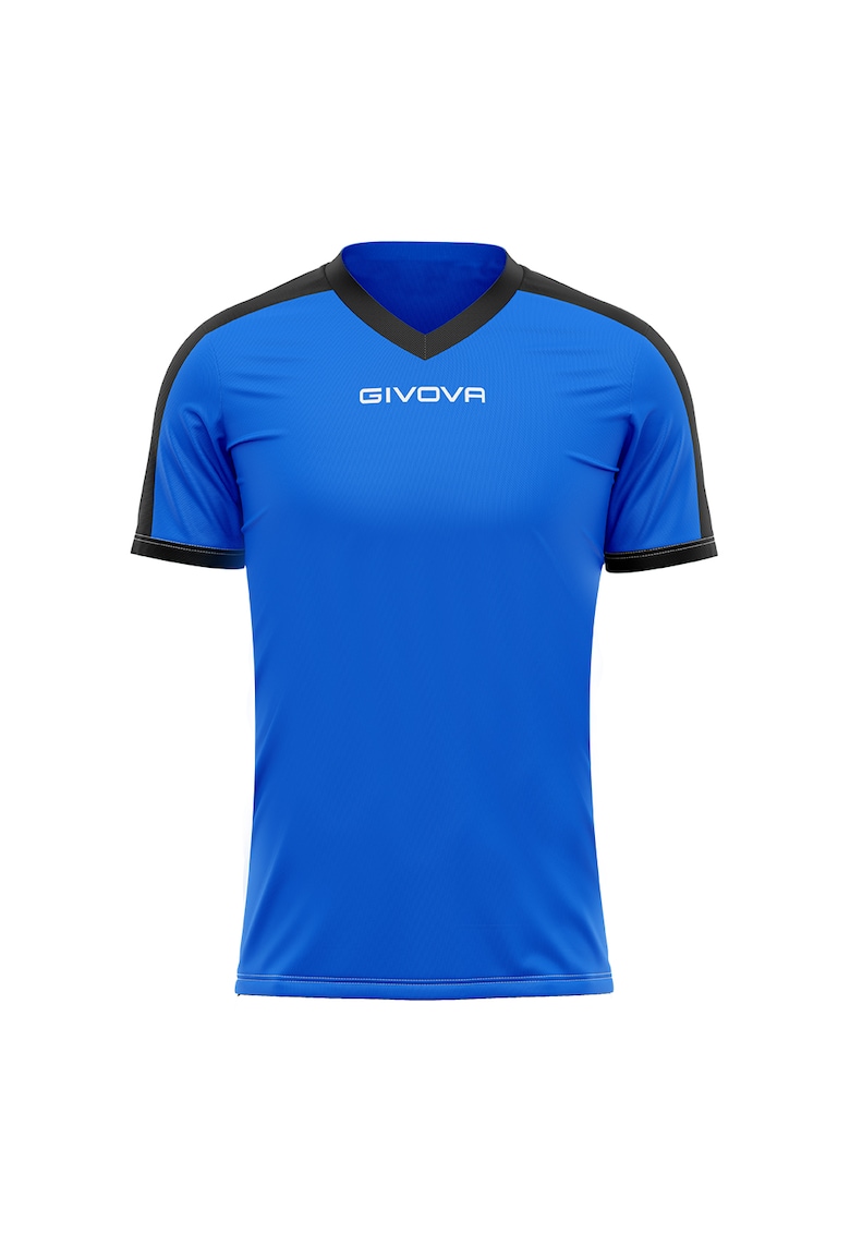 Tricou sport copii Revolution - Albastru Royal / Negru -