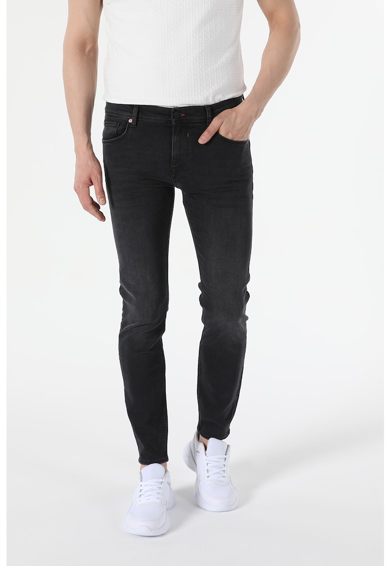 Blugi skinny cu talie joasa