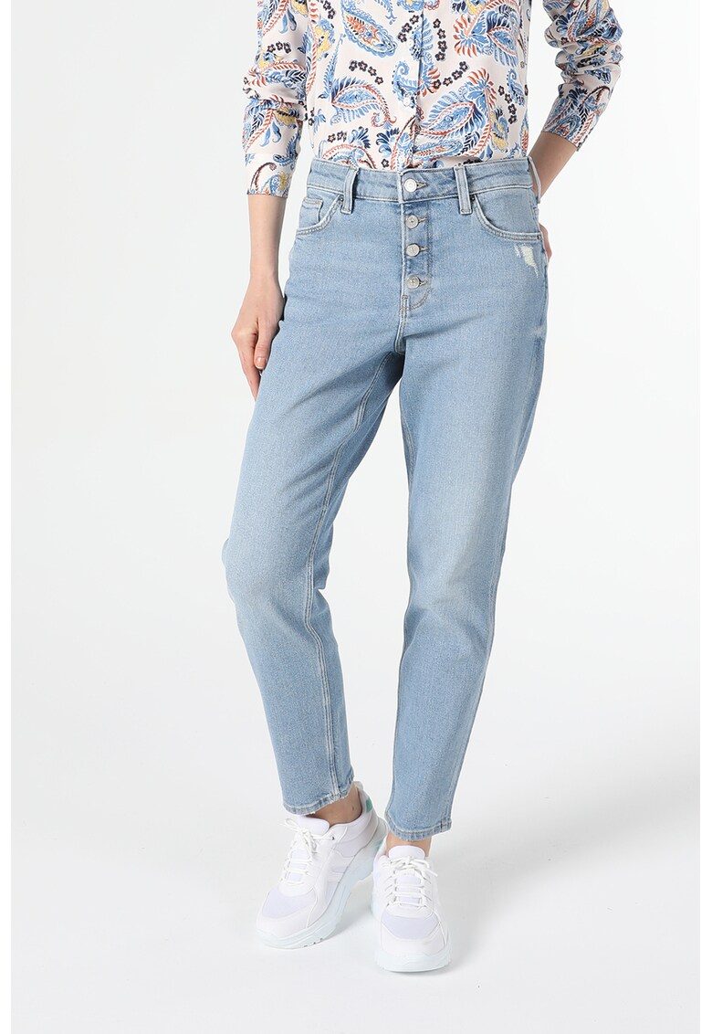 Blugi slim fit cu croiala conica 891 Maya