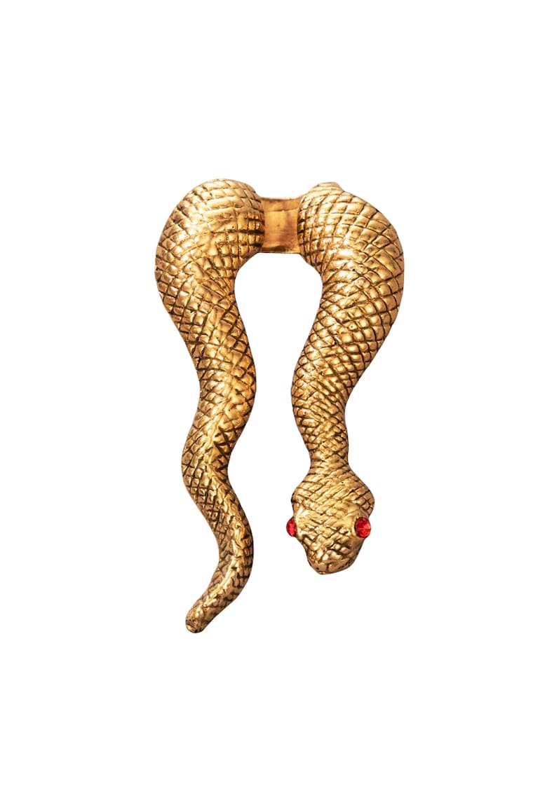 Inel auriu - in forma de sarpe - cu pietre rosii - Kona C4 -