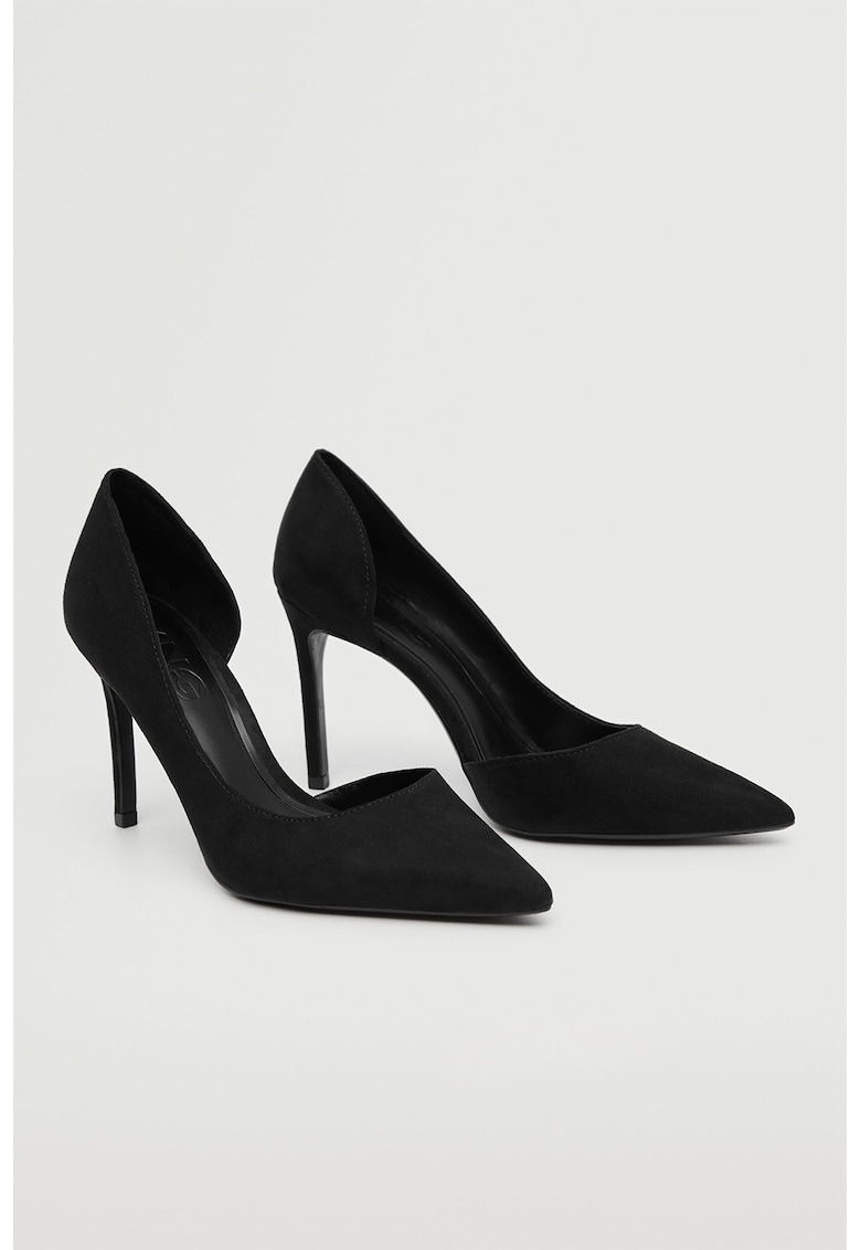 Pantofi D’Orsay de piele intoarsa sintetica cu varf ascutit Audrey fashiondays.ro imagine noua 2022