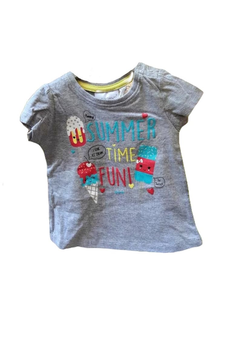 Tricou - Summer Time - Maneca scurta - Bumbac - Fete - Multicolor