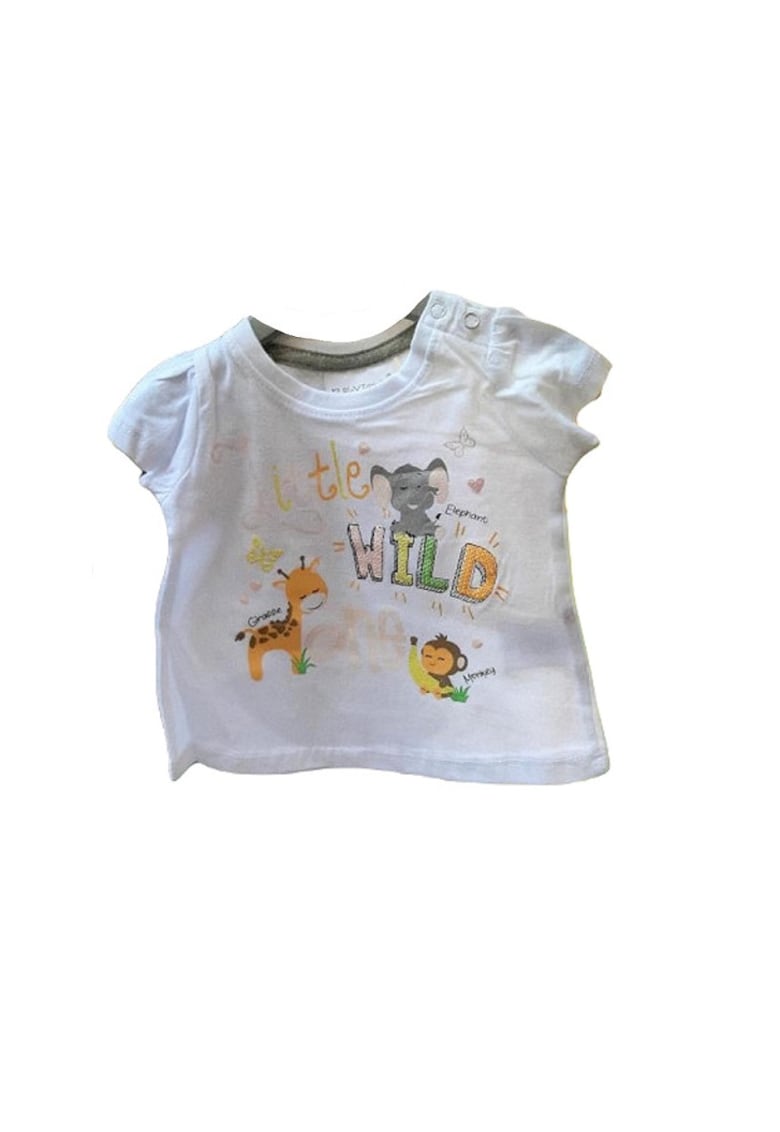 Tricou - Little Wild One - Maneca scurta - Bumbac - Fete - Multicolor