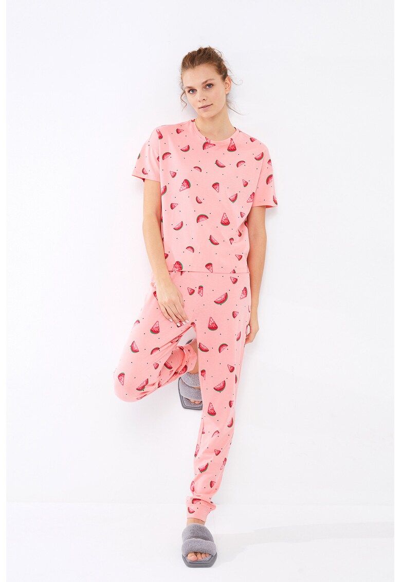 Pijama cu imprimeu cu fructe 2022 ❤️ Pret Super fashiondays imagine noua 2022