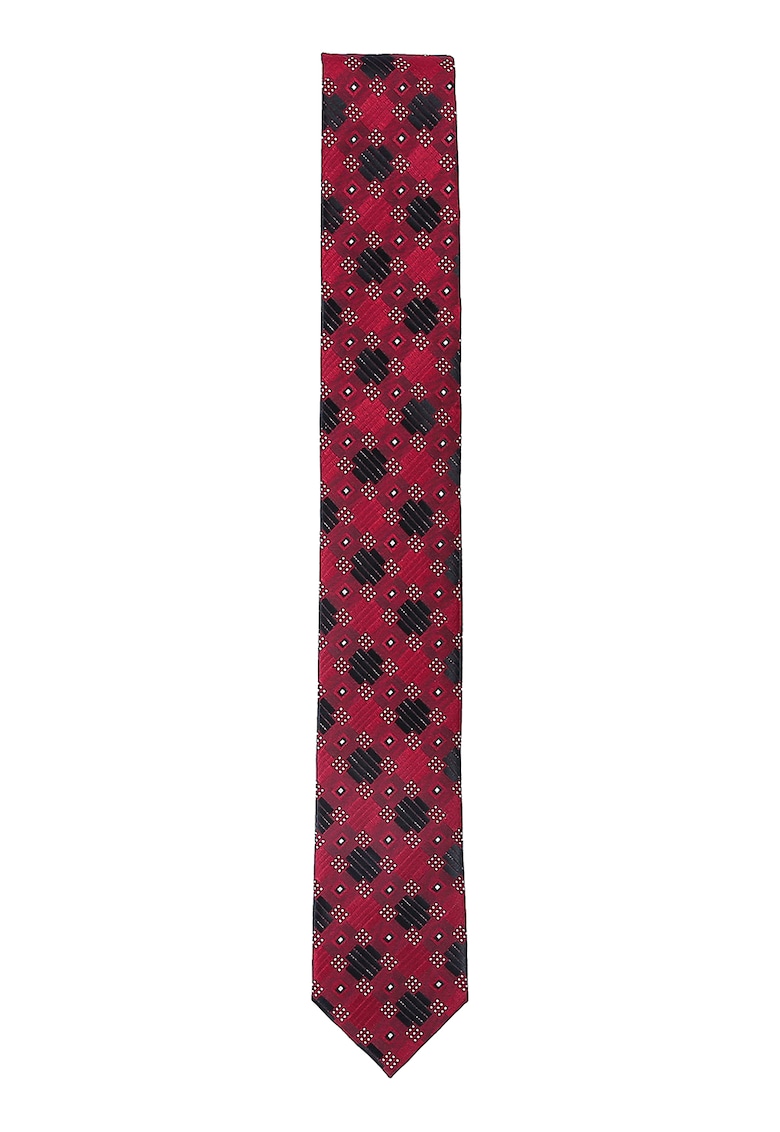 Cravata din matase cu model geometric 2023 ❤️ Pret Super fashiondays imagine noua 2022