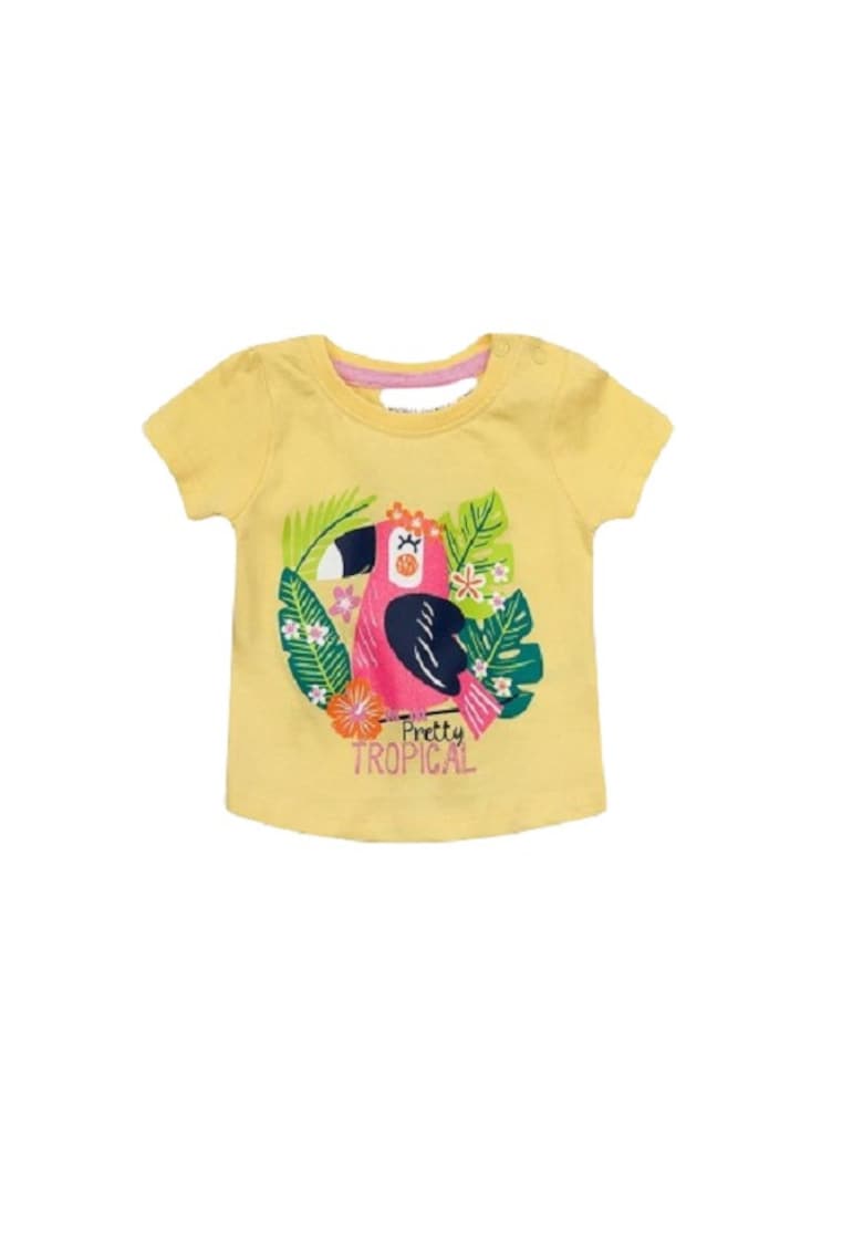 Tricou Cu Imprimeu - Maneca scurta - Bumbac - Fete - Galben