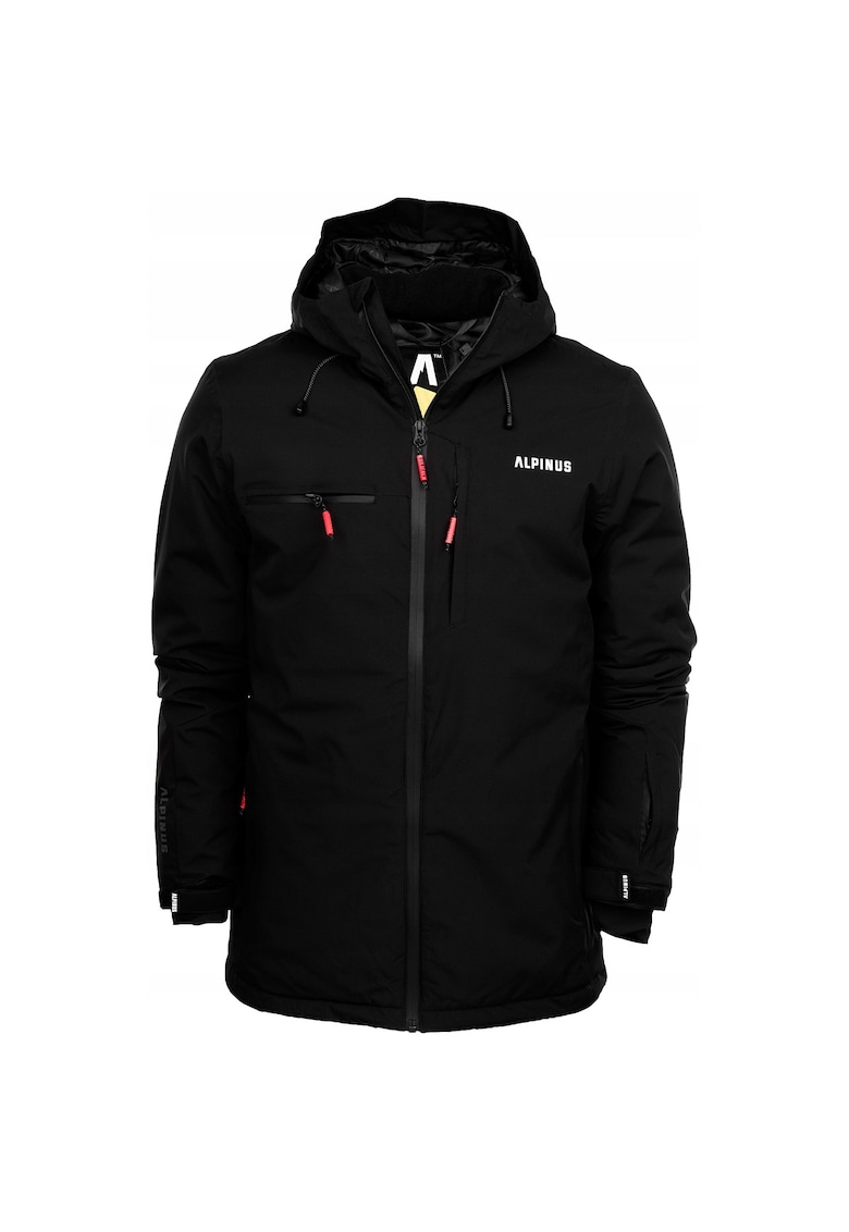 Geaca de iarna barbati - Cu gluga - Nailon - Negru