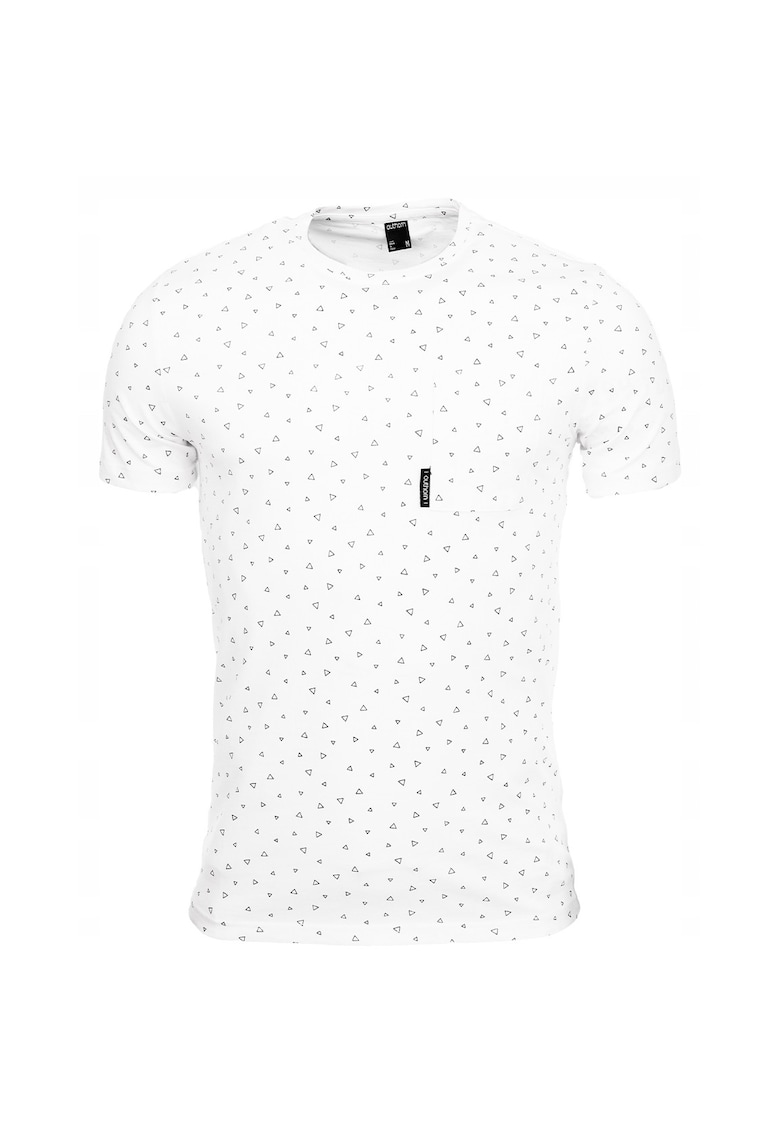 Tricou pentru barbati Sport - Bumbac - cu model - Alb