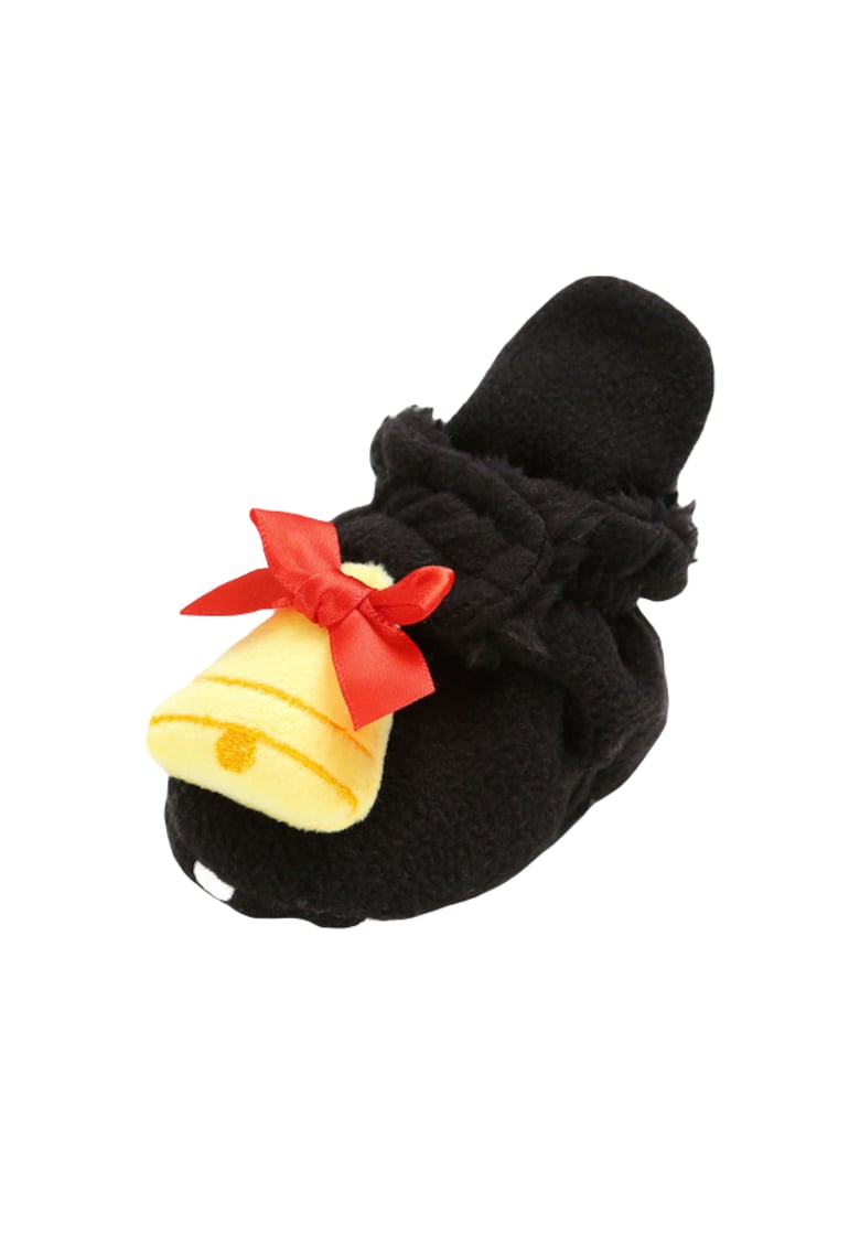 Botosei Plusati Imblaniti - Clopotel - Textil - Baieti/ Fete - Negru