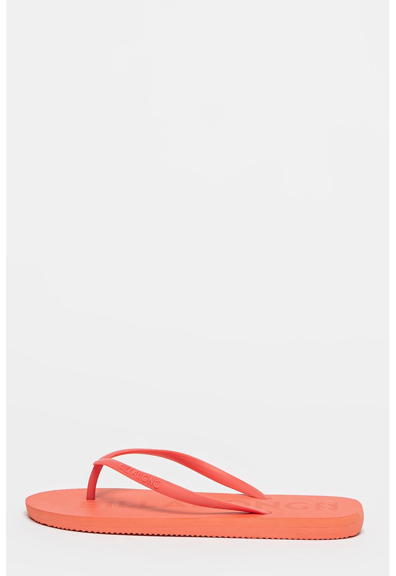 Papuci flip-flop cu logo Sunlight - Coral