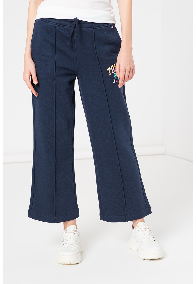 Pantaloni sport ampli cu snur in talie