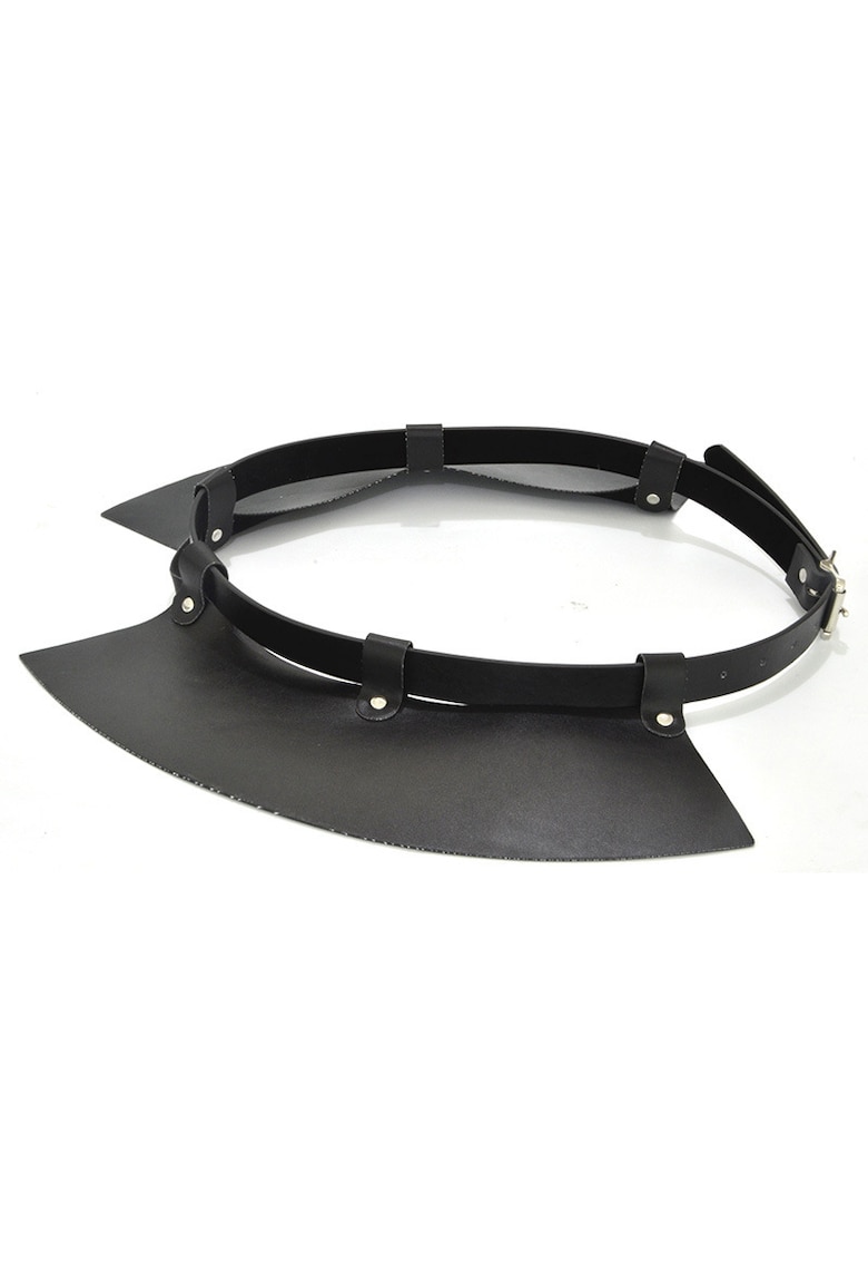 Centura de talie - neagra - din piele ecologica - Lizi C1 -