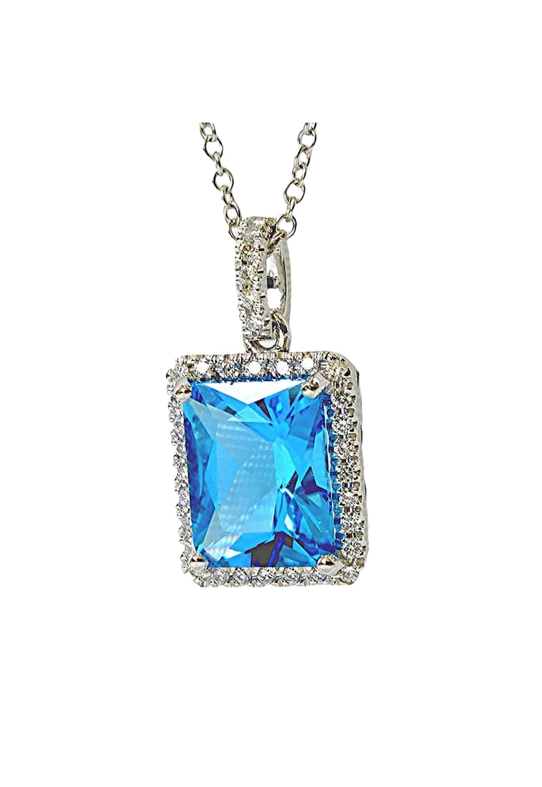 Colier argintiu - cu pietre din zirconiu - Hildis C10 -