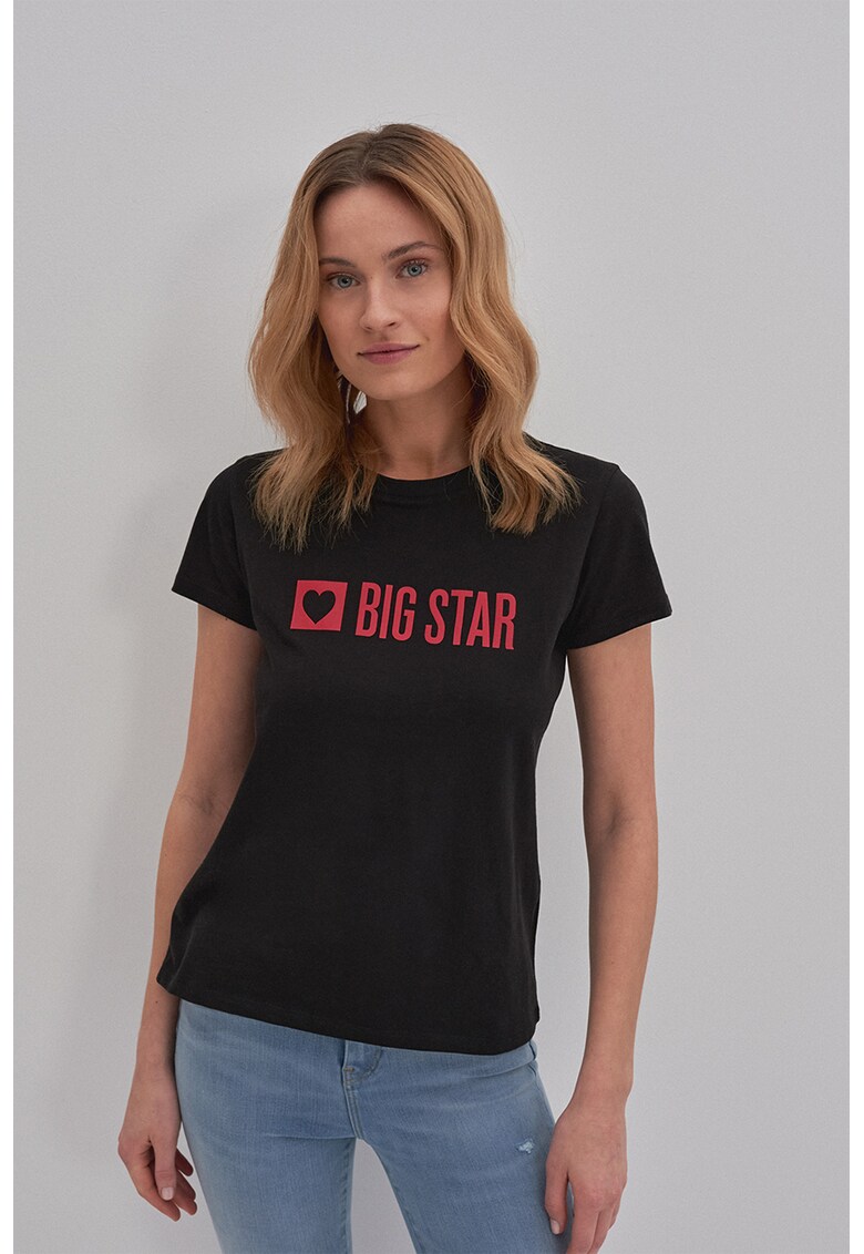 Tricou de bumbac cu logo Eleanor Big Star imagine noua