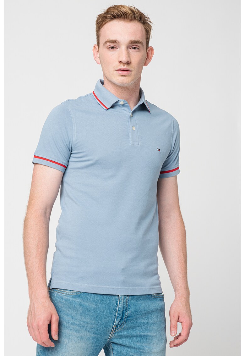 Вталена тениска с яка Tommy Hilfiger