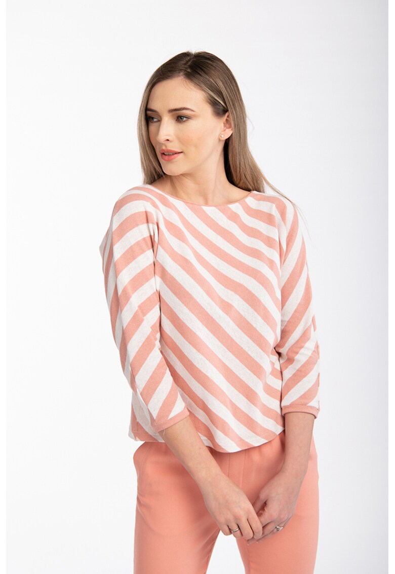 Bluza in dungi cu maneci trei sferturi Dolce Couture de Marie imagine lareducerisioferte.ro 2022