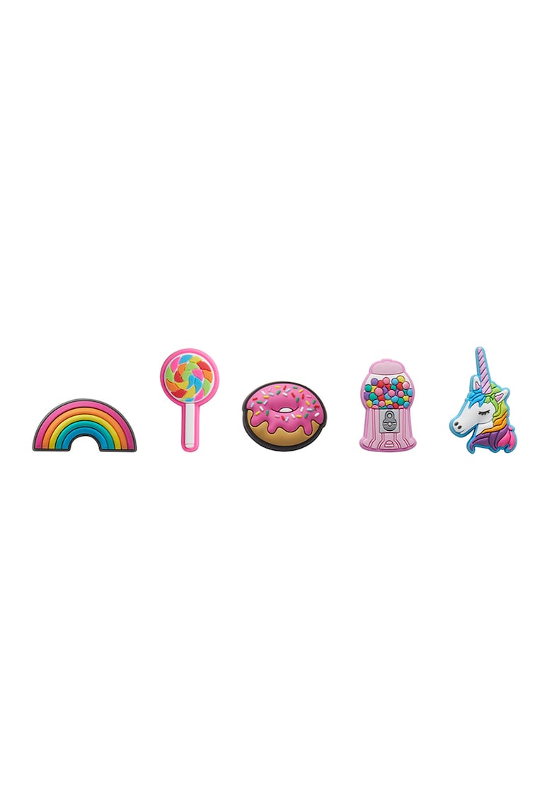 Set de talismane pentru saboti Jibbitz - 5 piese - Multicolor