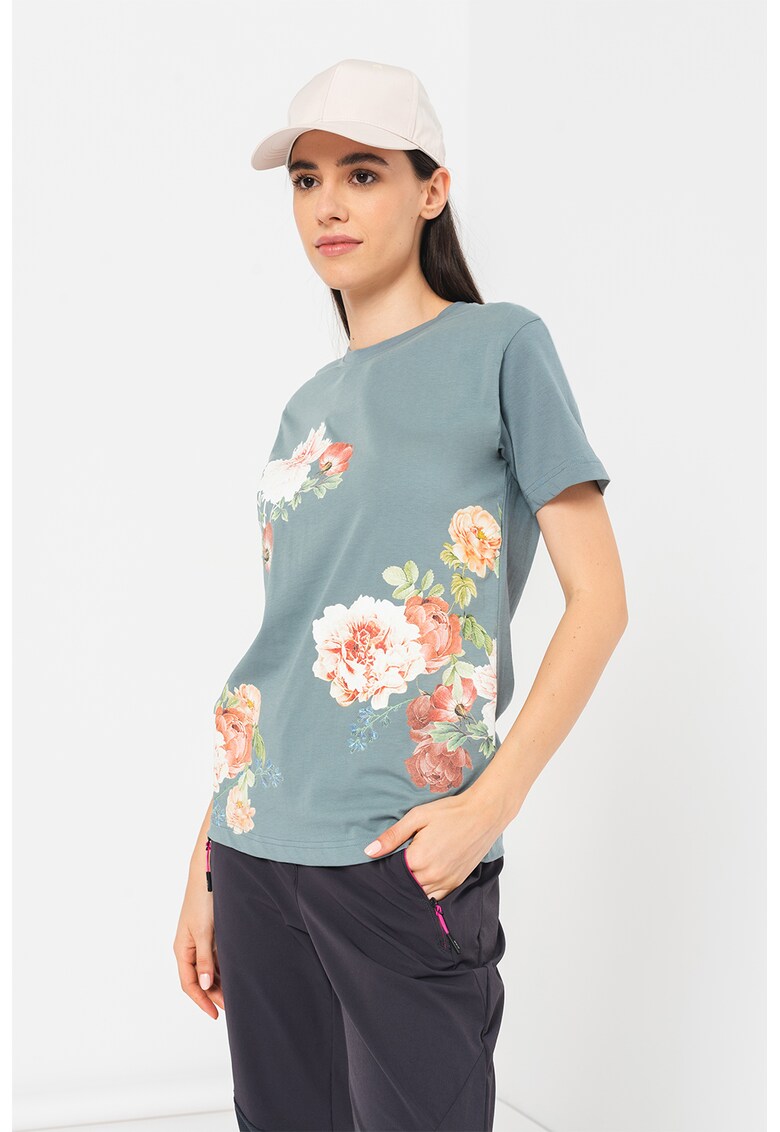Tricou de bumbac organic cu imprimeu floral fashiondays.ro  Imbracaminte