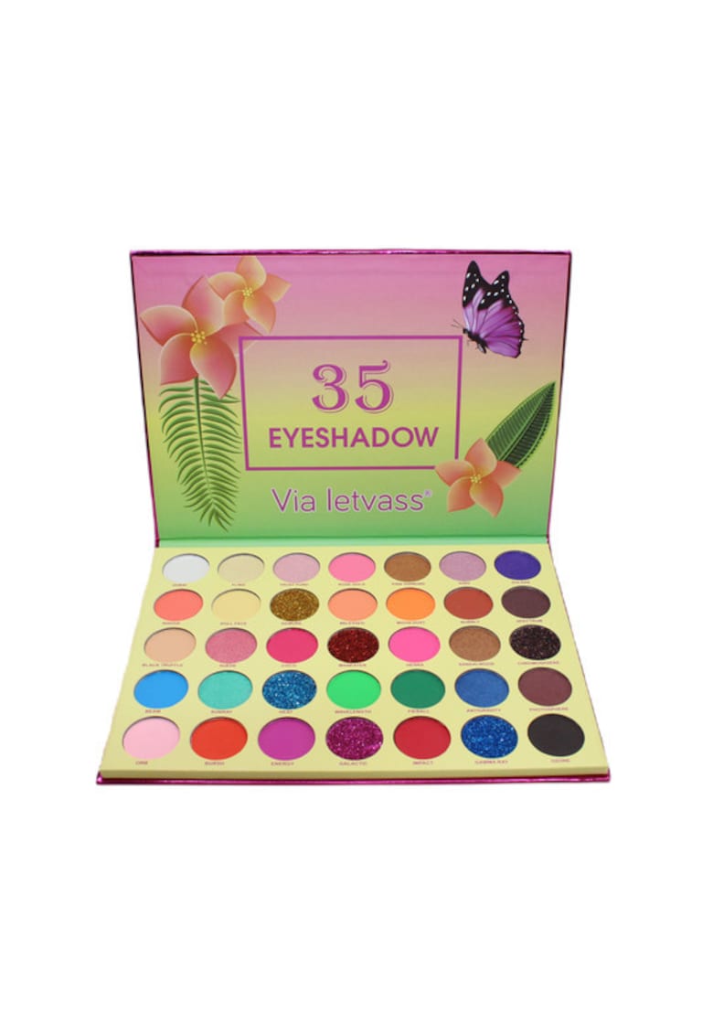 Trusa machiaj paleta farduri ochi -  35 culori