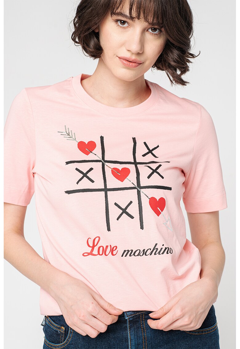 Тениска с принт Love Moschino