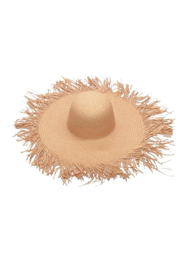 Palarie dama - bej - de vara - din paie - marime universala - Olive -