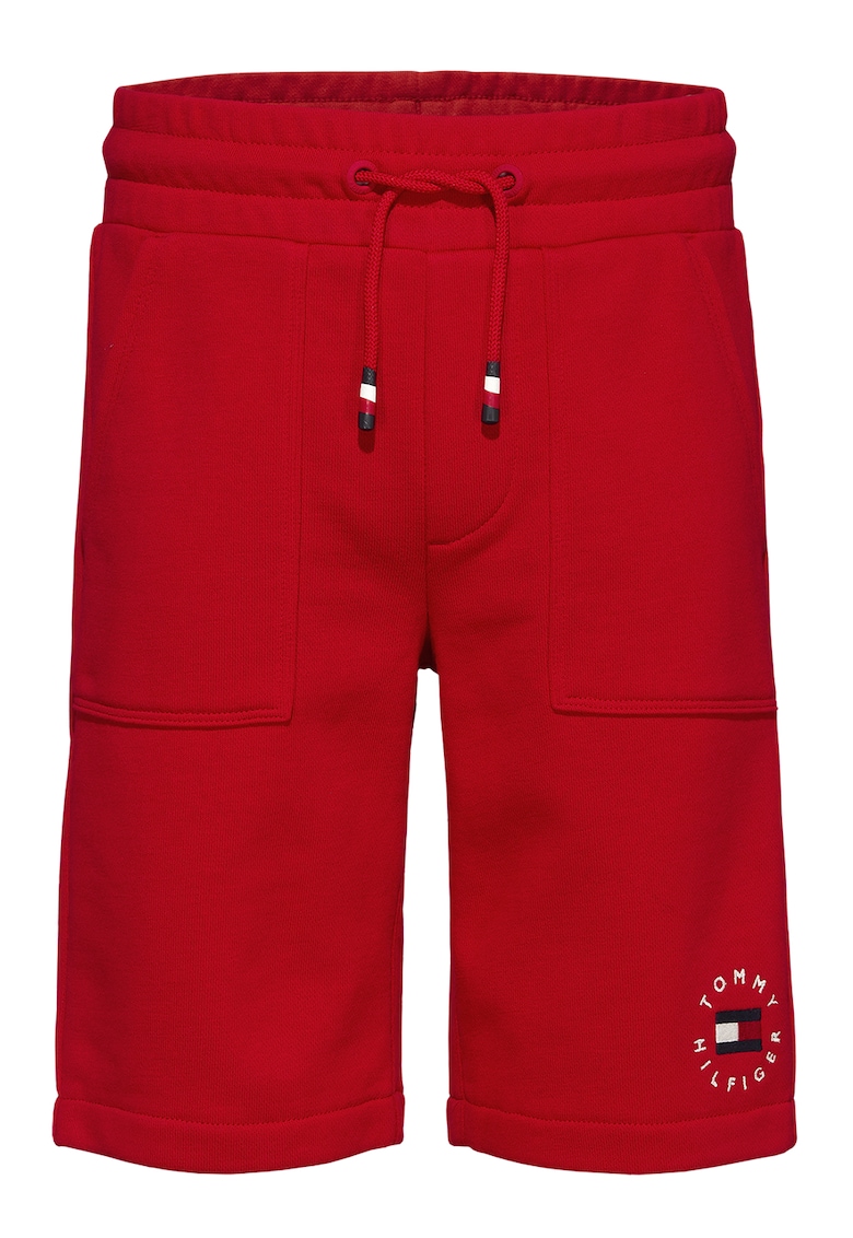 Pantaloni scurti din amestec de bumbac organic cu snururi de ajustare fashiondays.ro