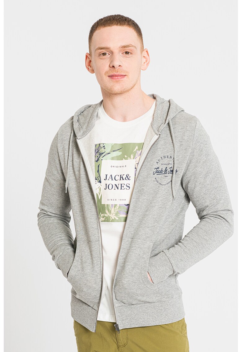 Худи с цип и джобове Jack Jones