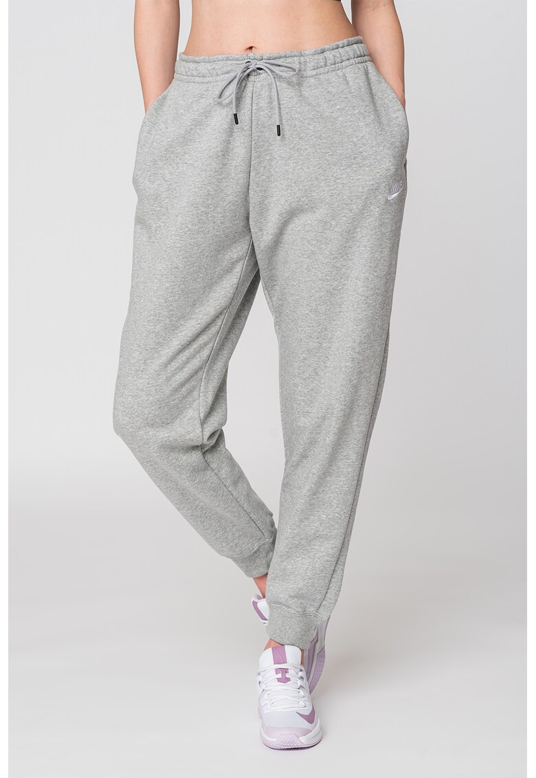 Pantaloni sport cu snur de ajustare in talie plus size Essential ajustare imagine noua