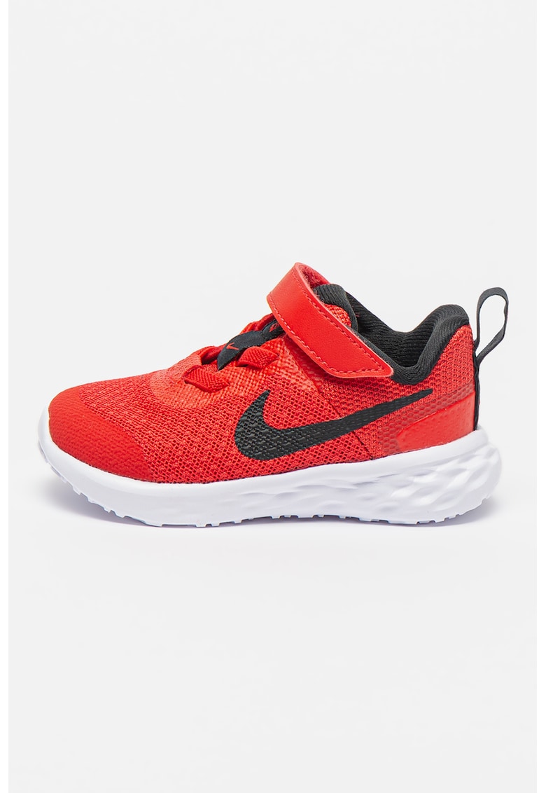 Nike Pantofi sport usori cu velcro Revolution 6 - Negru/Rosu vermillion