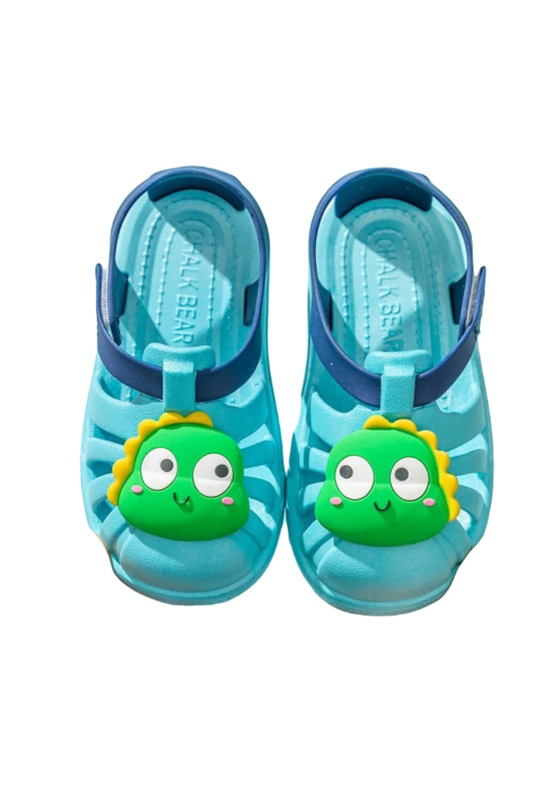 Papuci Tip Sandaluta Din Cauciuc - Dino - Baieti - Bleu