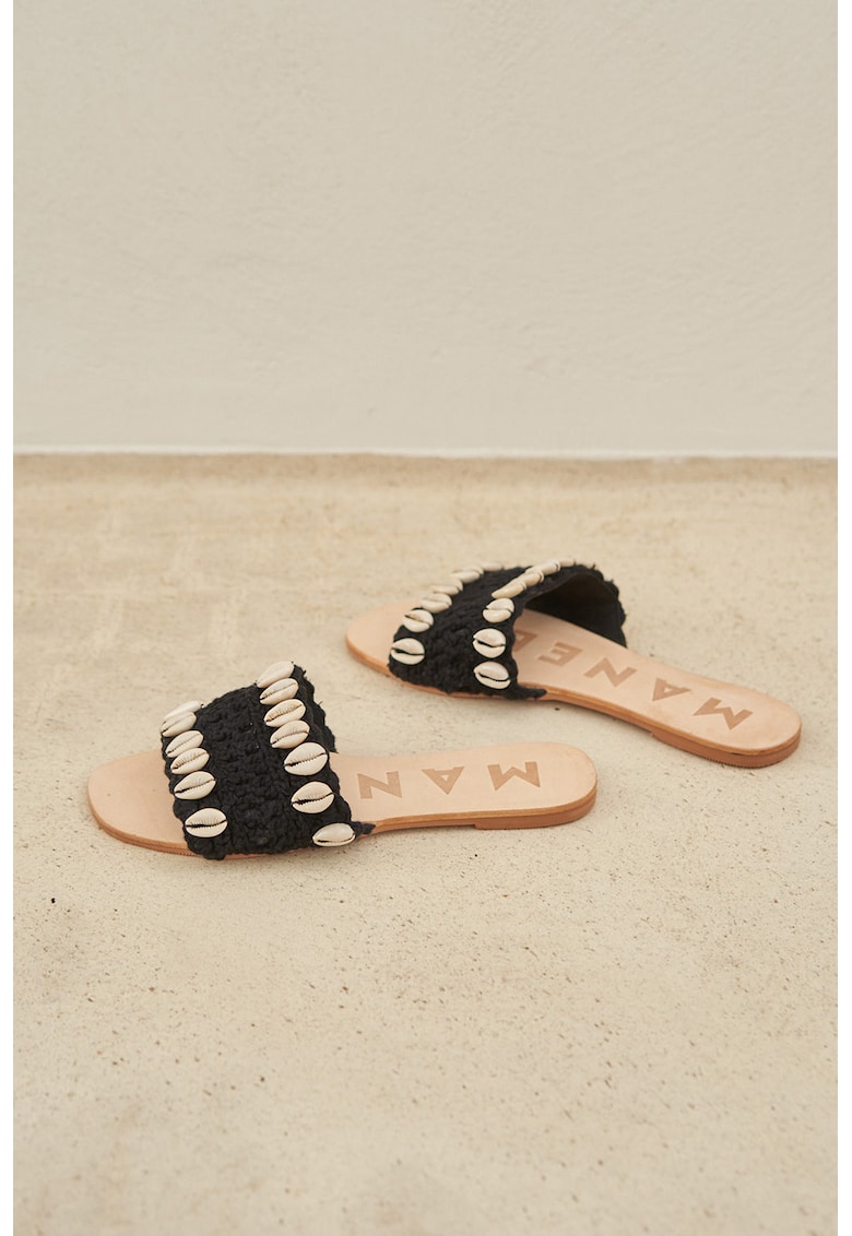 Papuci crosetati cu aplicatii de scoici Yucatan imagine reduceri black friday 2021 fashiondays.ro