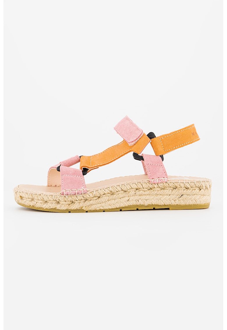 Sandale-espadrile din piele intoarsa fashiondays.ro imagine noua 2022